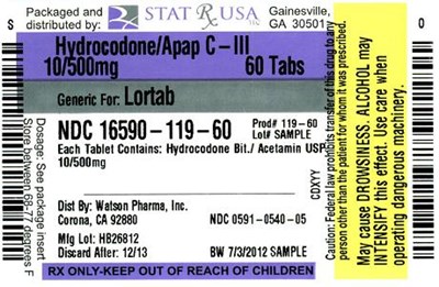 HB APAP 10-500 mg LABEL 119.jpg Label Image - HB APAP 10 500 mg LABEL 119